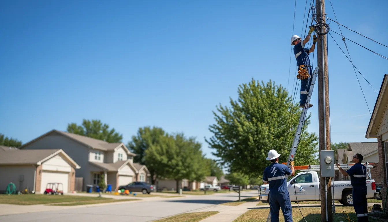 Residential electrician providing installation services in Bethel, PA